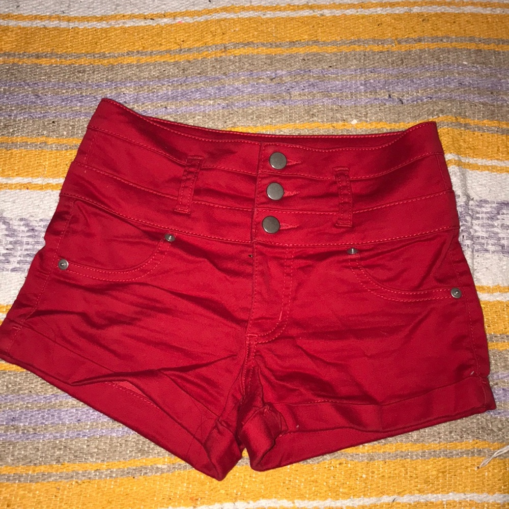 High wasted jean shorts